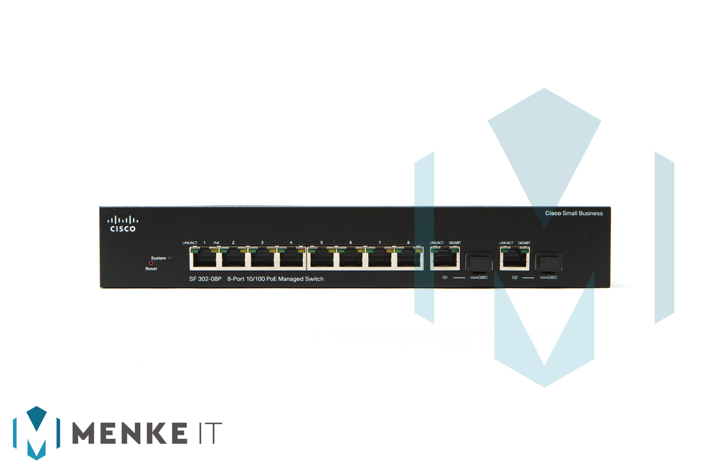 Cisco SF302-08P 8-Port 10/100 PoE Managed Switch (SRW208P-K9